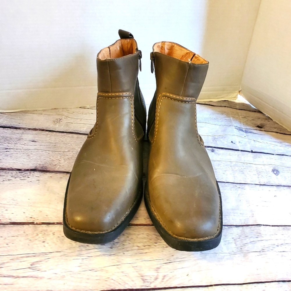 APT.9 MEN'S BOOTS APLISBONBROWN LEATHER/TEXTILE SIZE 12MED